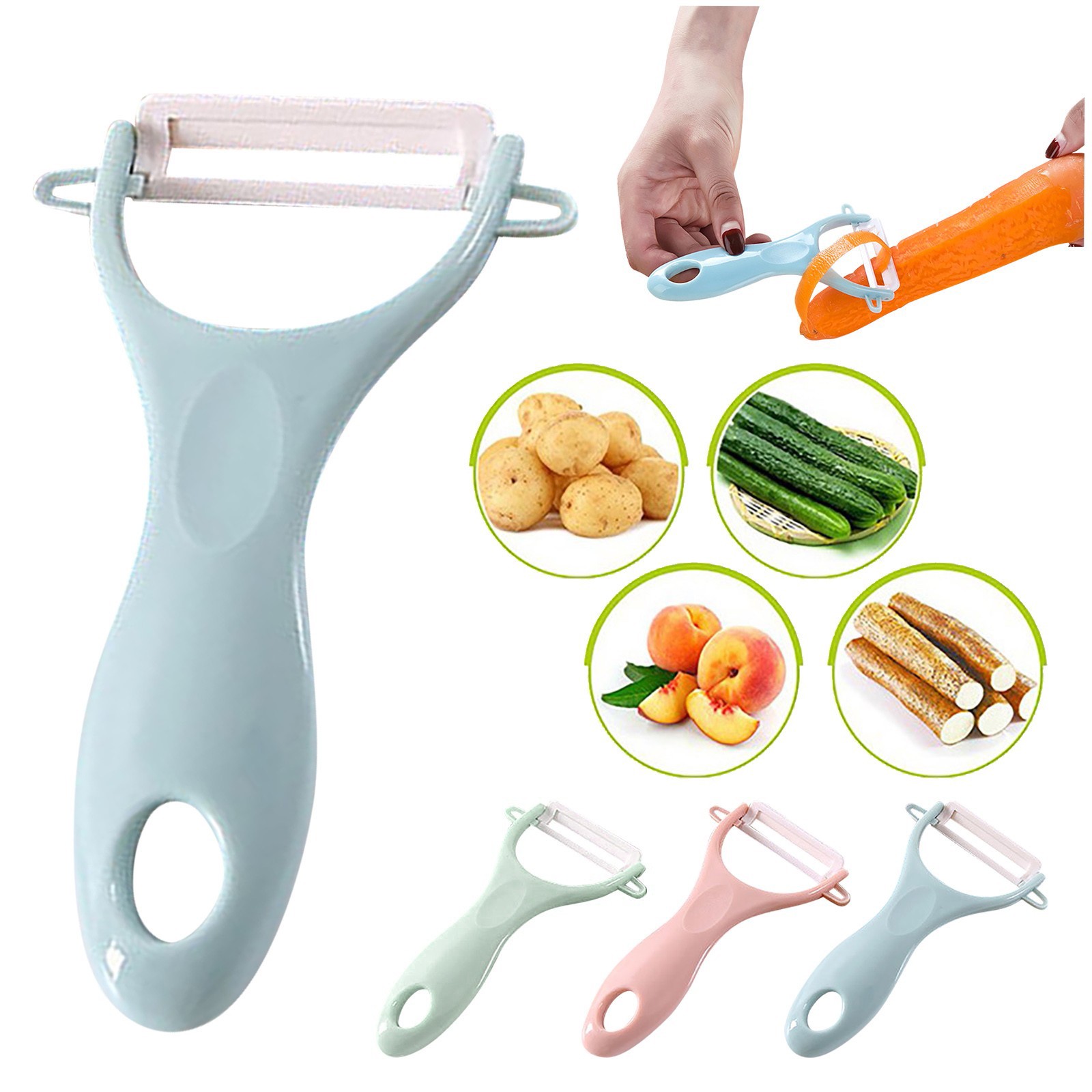 Baby Food Grater - セラミッククリエイティブピーラー実用的な多機能子供野菜果物果物ナイフ家庭用キッチンツール