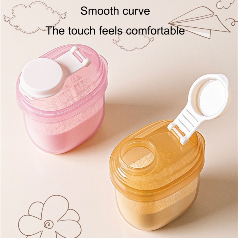 Baby Food Organizer - ベビーフードグレードパウダーオーガナイザー ポータブルコンテナ 滑らかな内側 90ml 容量 漏れ防止給餌ソリューション