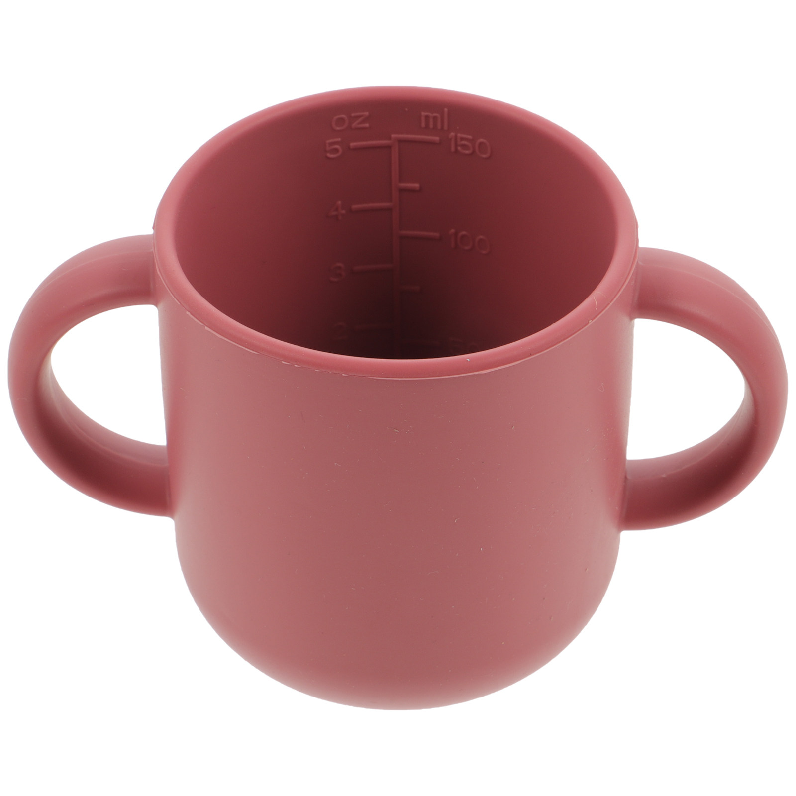 Snack Cup Toddler - 幼児用トレーニングカップ。シリコン製で、持ちやすいハンドル付き。おやつや水を飲む練習に。1歳から3歳のお子様向け。