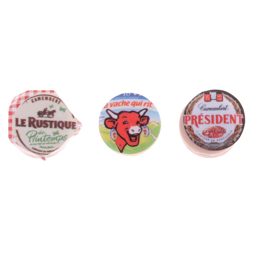 Baby Kitchen Food - 1/12スケールのドールハウス用ミニチュアチーズ。プラスチック製の食品で、ドールのキッチンやリビングルームの装飾に使用できます。