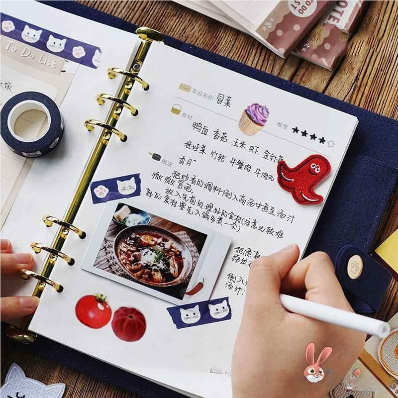 Baby Food Recipes - クリエイティブな手書きレシピノート ルーズリーフ DIYクッキングブック ベビーフードダイアリー フードジャーナル ABENUOR