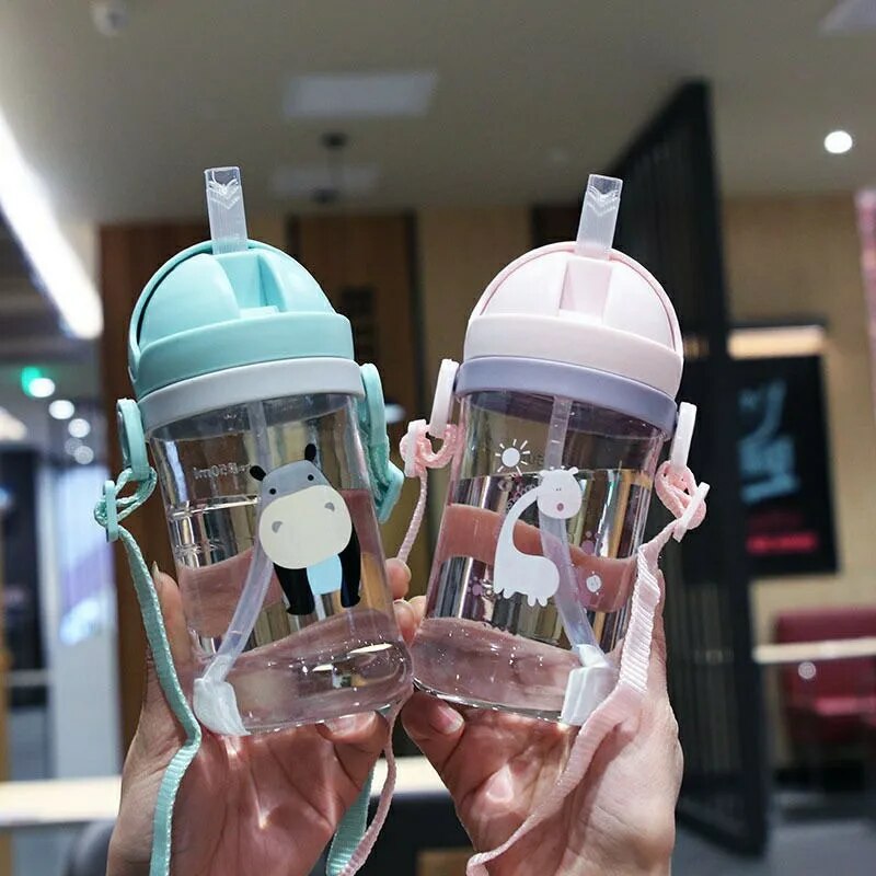 Snack Cup Toddler - 子供用水筒 350ml 水漏れ防止 シッピーカップ 重力ボール付きストロー 広口