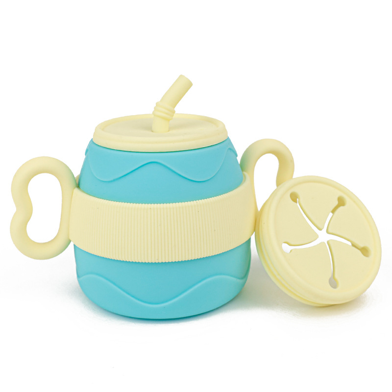 Snack Cup Toddler - ベビー用哺乳カップ ポータブルドリンクウェア シッピーカップ 固形食品容器 スナックカップ 幼児用学習カップ