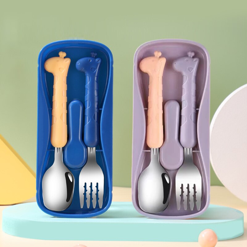 2PCS子供用食器304食品グレードのステンレス鋼のナイフと - Baby Food Grater のレビューと価格