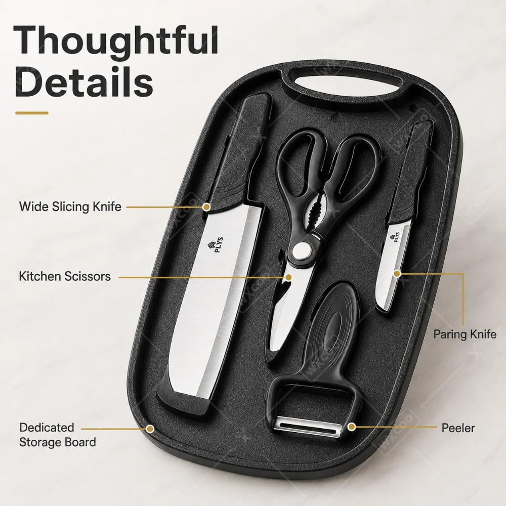 ベビーフード調理用ナイフセット、カッティングボード、ステンレ - Baby Food Knife Set のレビューと価格