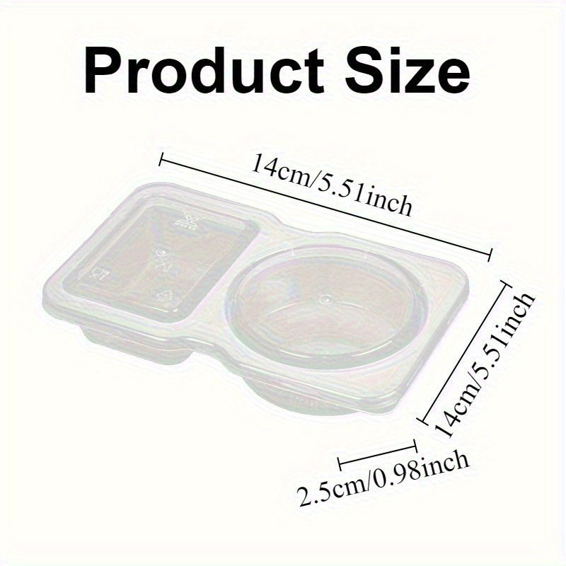 5/10/20 個二重コンパートメント調味料容器蓋付きポータ - Snack Container Travel のレビューと価格