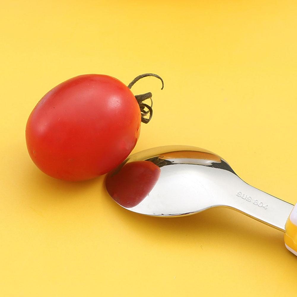 2 個かわいい食器食品トレーニングスプーンデザートスプーン子 - Baby Food Knife Set のレビューと価格