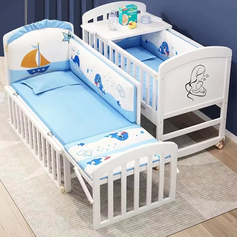 無垢材3-in-1ベビーベッド - 移動可能、新生児用ベビー - Baby Food Nestum のレビューと価格