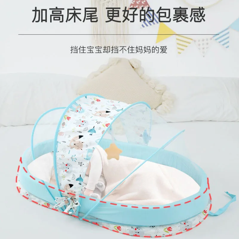 ベビーベッドベビーベッド新生児睡眠の巣旅行ベッド折りたたみ  - Baby Food Nestum のレビューと価格
