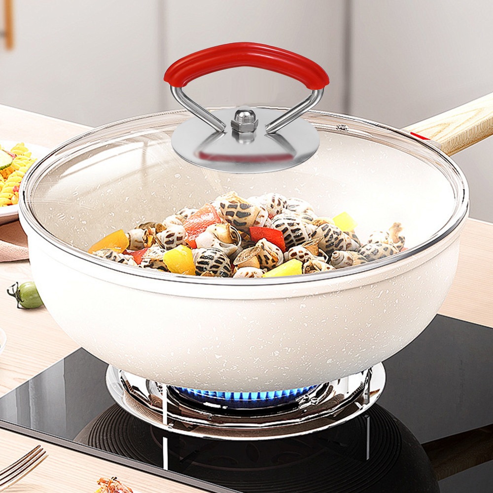 ユニバーサルポットハンドル火傷防止交換用ハンドグリップ蓋ノブ - Baby Food Steamer のレビューと価格