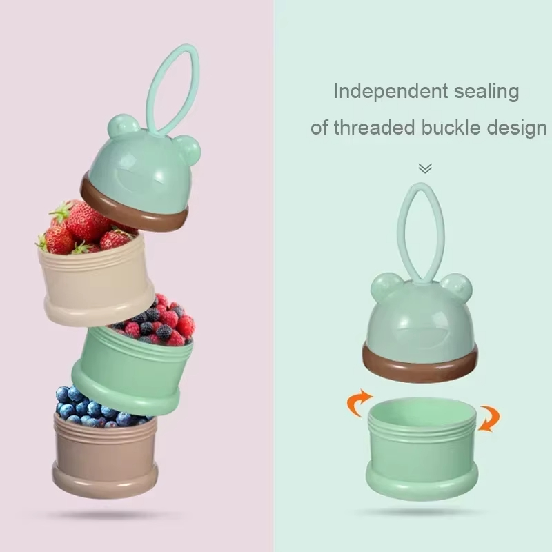 カラーミルクパウダーボックス 便利で持ち運びやすいミルクパウ - Snack Container Travel のレビューと価格