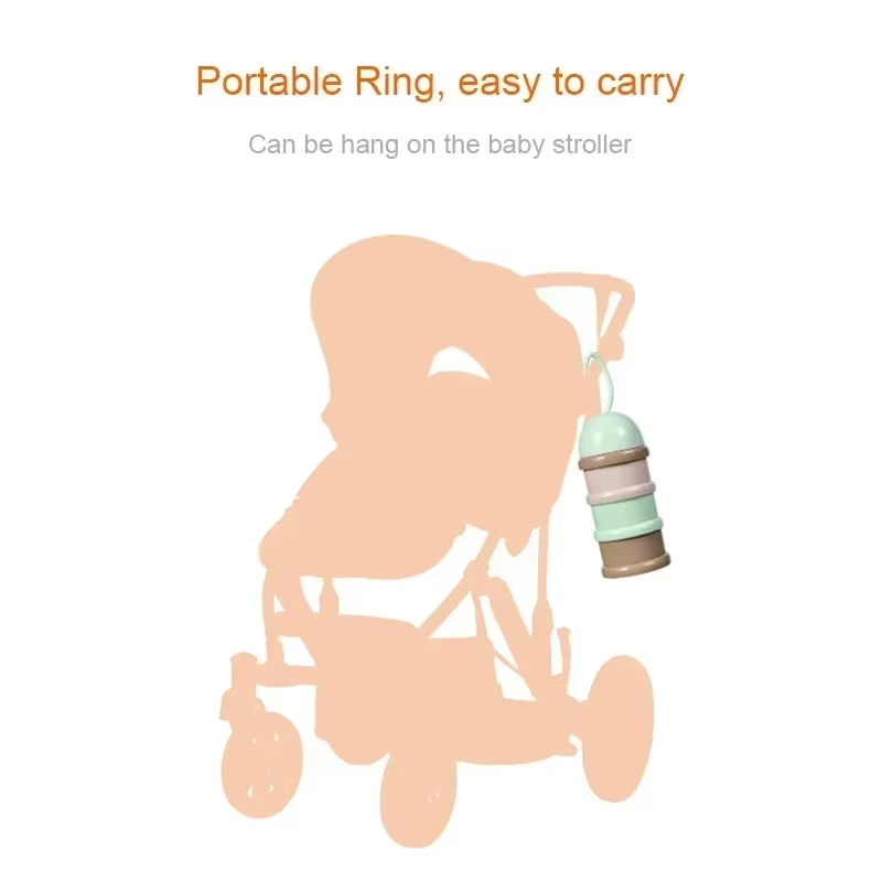カラーミルクパウダーボックス 便利で持ち運びやすいミルクパウ - Snack Container Travel のレビューと価格
