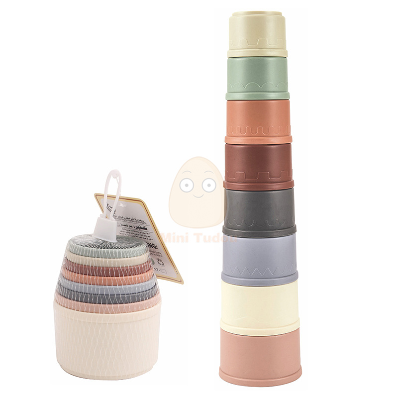 赤ちゃんのおもちゃスタッキングカップ漫画早期教育学習色番号ネ - Baby Food Nestum のレビューと価格