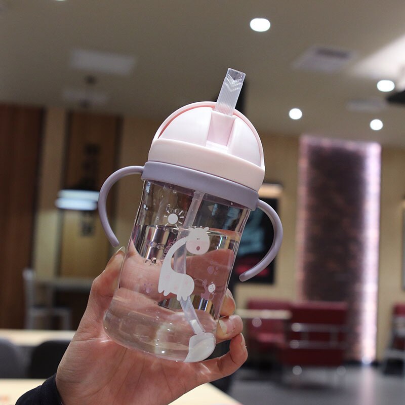 350ml子供飲みカップ哺乳瓶ストロー重力ボールワイド口径ボ - Snack Cup Toddler のレビューと価格