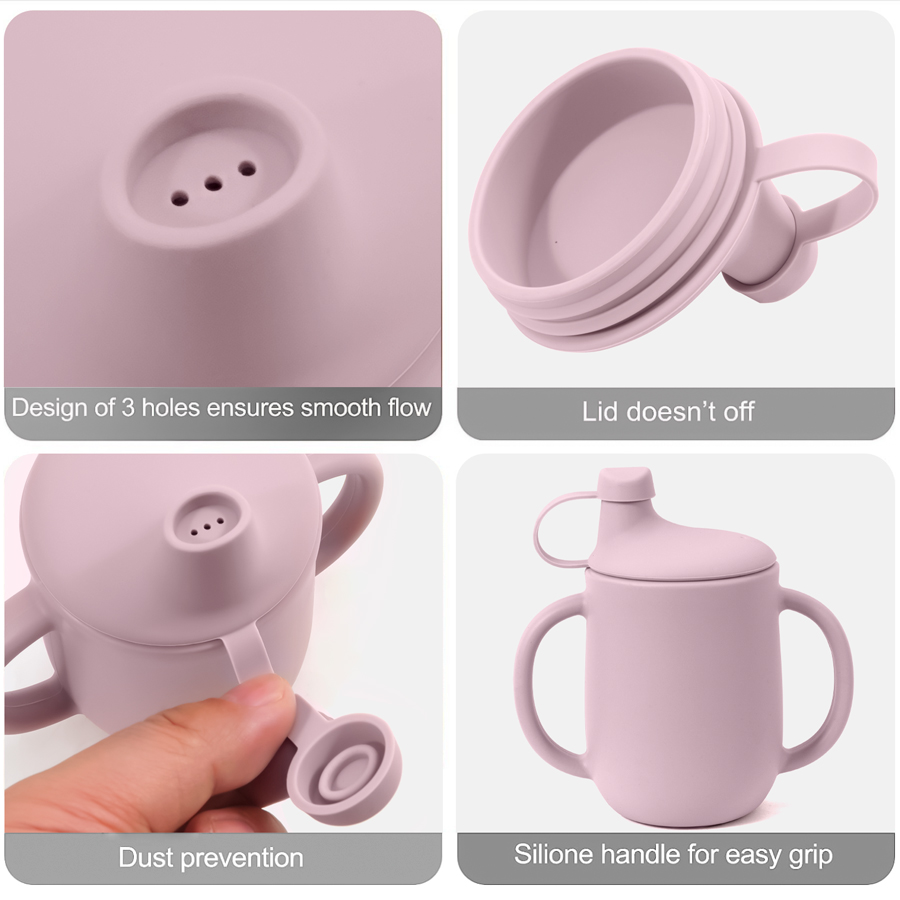 ママと赤ちゃんのためのシリコンカップ,蓋付き,ポータブル,学 - Snack Cup Toddler のレビューと価格