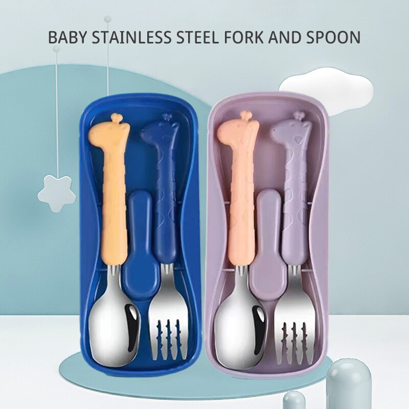 2ピース子供用食器セット |   304食品グレードステンレ - Baby Food Knife Set のレビューと価格