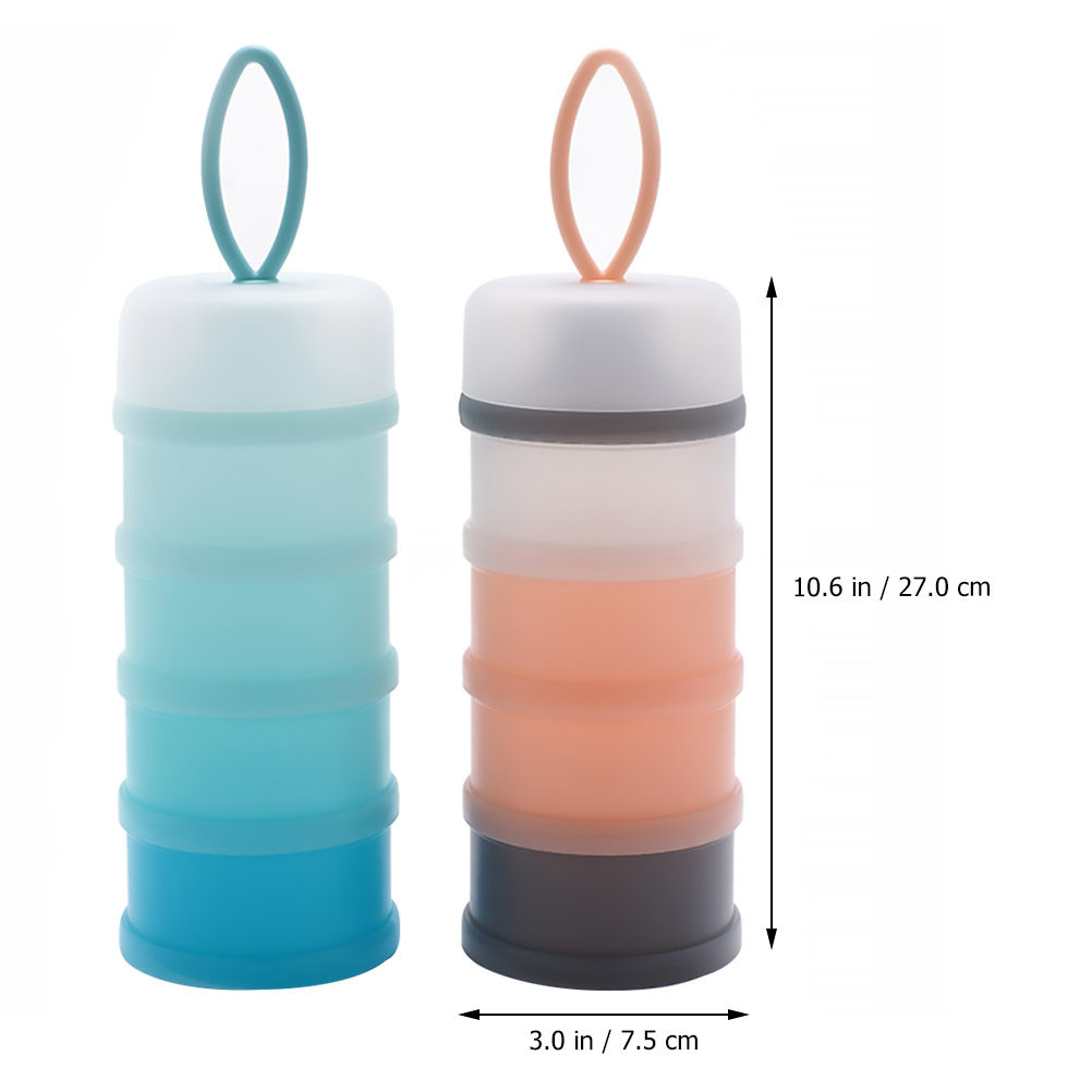 2個入りの粉ミルクケース。ベビーフードの整理に便利。積み重ね - Baby Food Organizer のレビューと価格