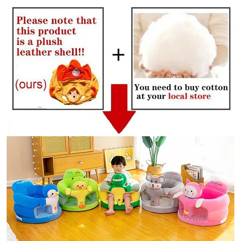 ベビーソファサポートシートカバー,かわいいぬいぐるみ,幼児, - Baby Food Nestum のレビューと価格