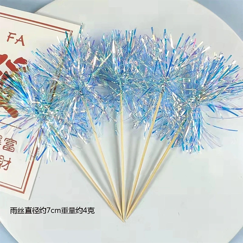 5/20 個誕生日グリッターケーキトッパーカラフルなタッセル - Baby Food Recipes のレビューと価格