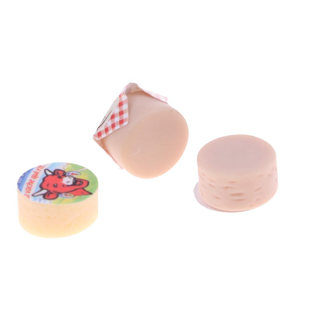 1/12スケールのドールハウス用ミニチュアチーズ。プラスチッ - Baby Kitchen Food のレビューと価格