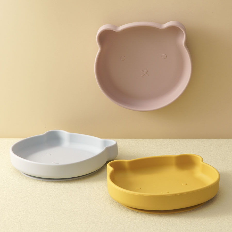 1PC シリコーンベビー食器吸引ダイニングプレート漫画クマの - Baby Food Grater のレビューと価格