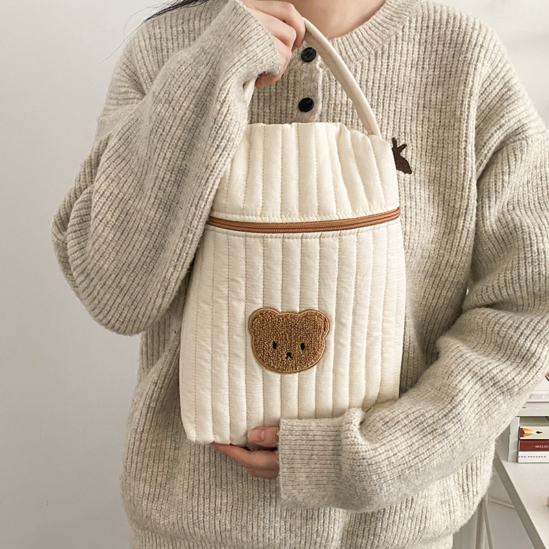 ベビーおむつバッグママのための綿クマママバッグおむつおむつオ - Baby Food Organizer のレビューと価格