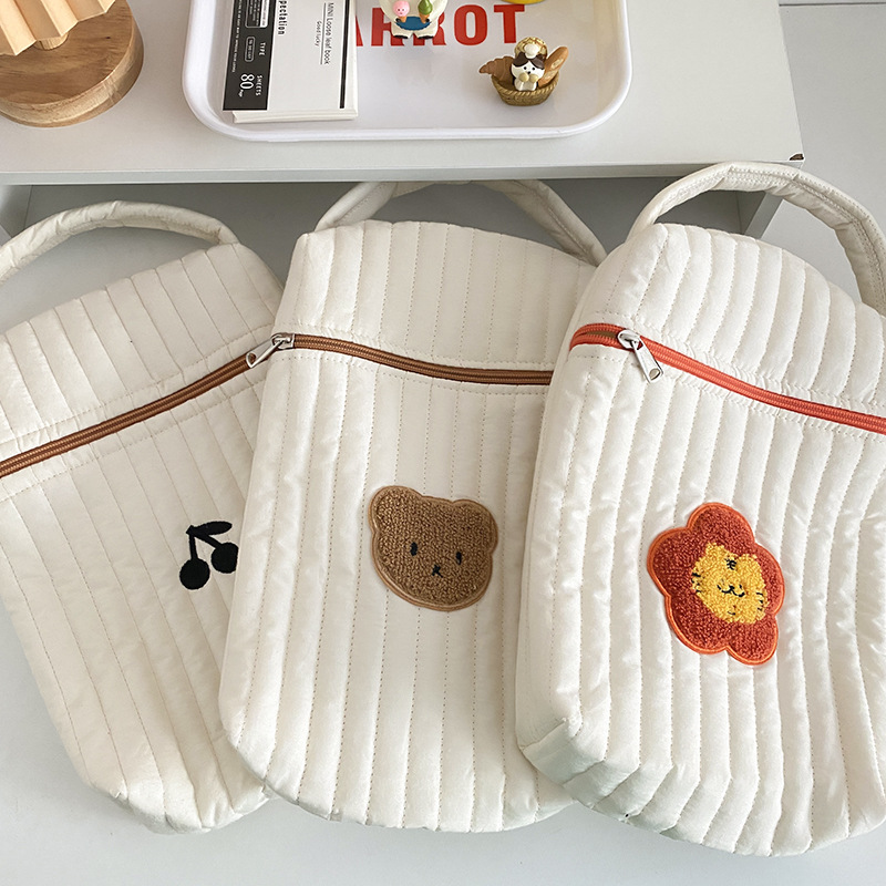 ベビーおむつバッグママのための綿クマママバッグおむつおむつオ - Baby Food Organizer のレビューと価格