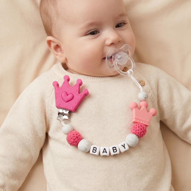 パーソナライズベビーおしゃぶりクリップ カスタムネーム シリ - Baby Food Name のレビューと価格