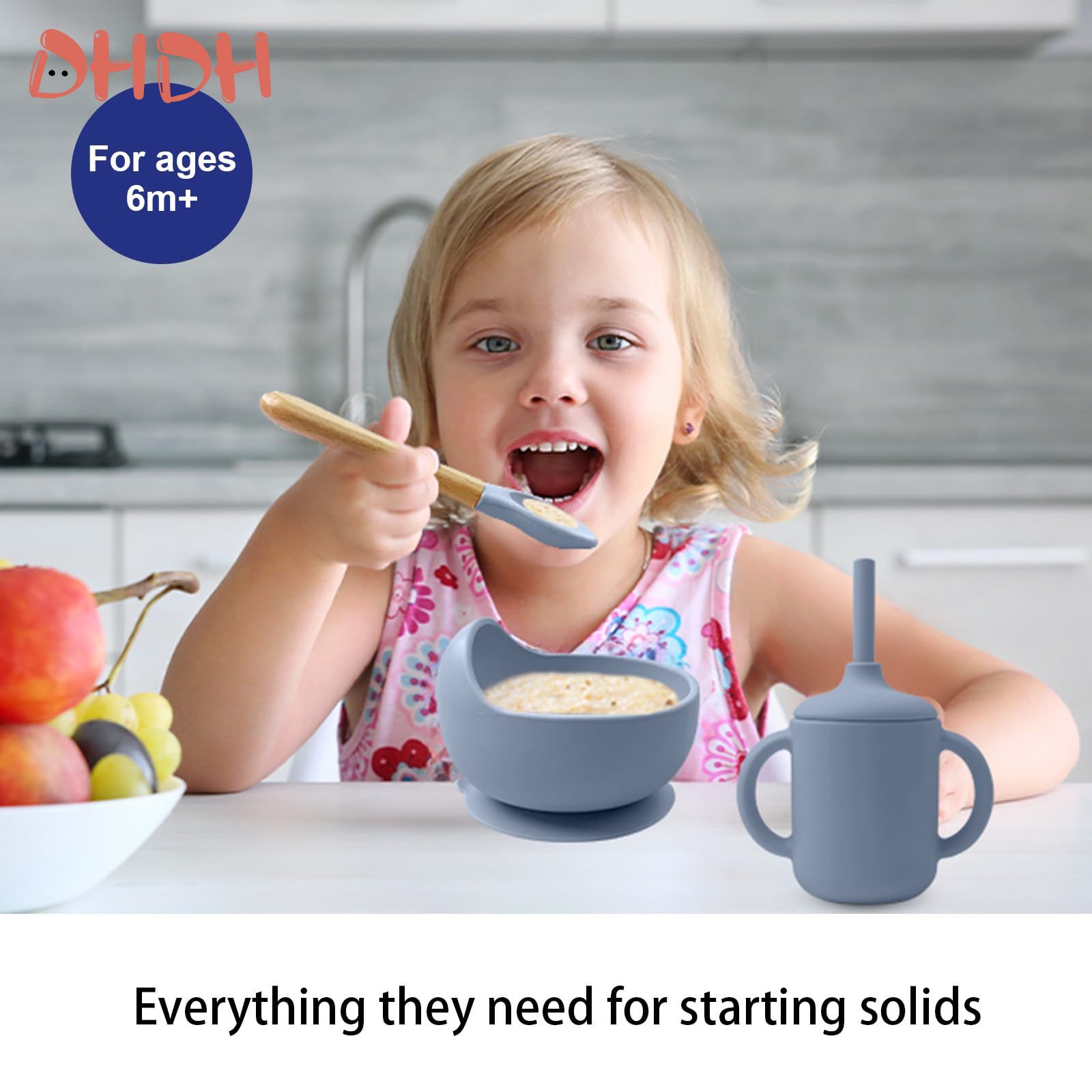 シリコン製ベビー食器セット、ベビーフードディッシュ、フォーク - Baby Food Grater のレビューと価格
