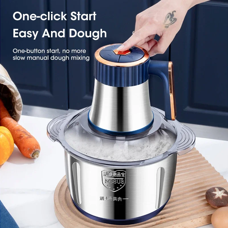 家庭用5L電動ミートグラインダー、304ステンレス製ボウル付 - Baby Kitchen Food のレビューと価格