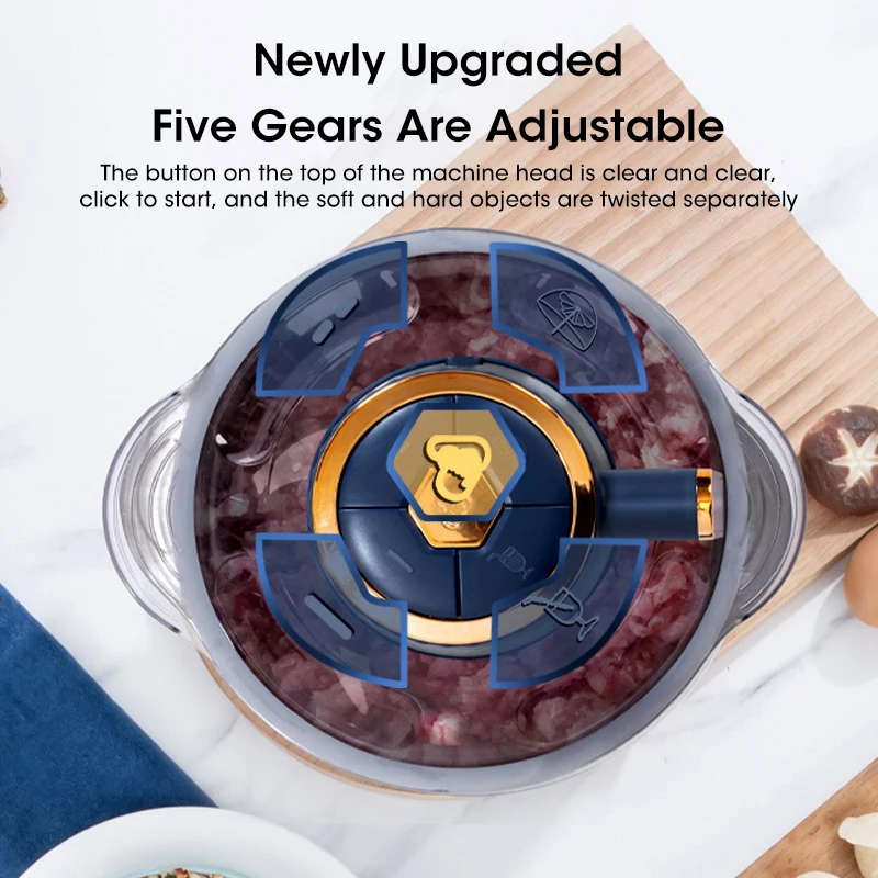 家庭用5L電動ミートグラインダー、304ステンレス製ボウル付 - Baby Kitchen Food のレビューと価格