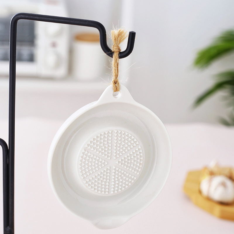 白いシンプルなスタイルのセラミック生姜おろし器、手動グライン - Baby Food Grater のレビューと価格