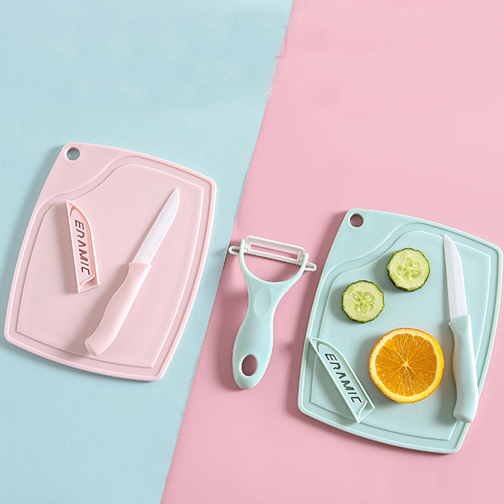 3ピースセラミックフルーツナイフセット 家庭用多機能レモンオ - Baby Food Knife Set のレビューと価格
