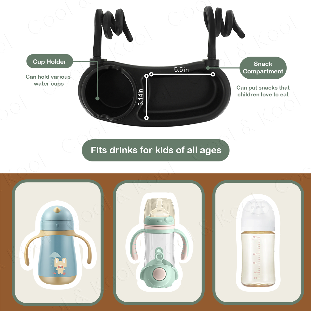 ベビーカー用スパイラルクリップベビーシリコンスナックホルダー - Snack Cup Toddler のレビューと価格